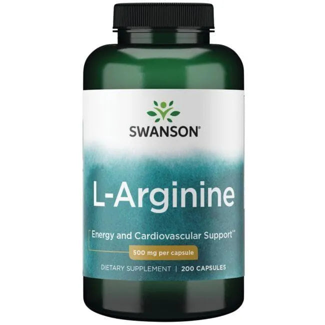 L-Arginine - Amino rūgštys - 500 mg - N200 - Swanson - Papildai