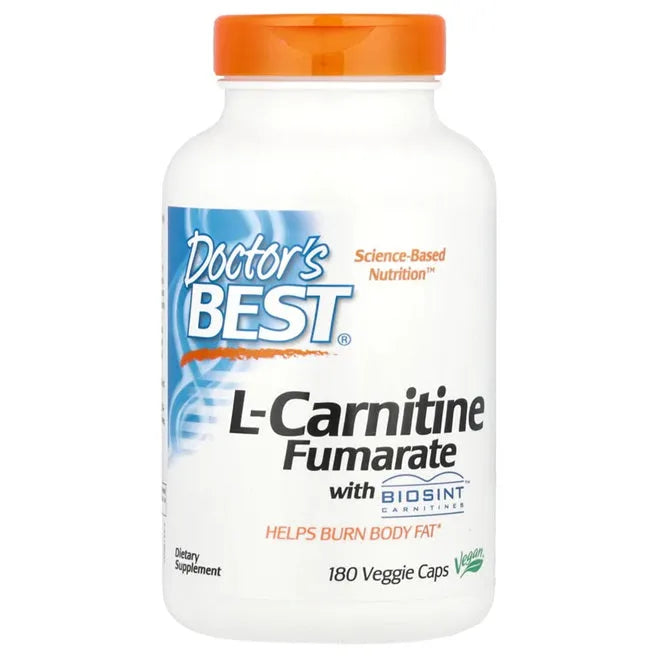L-Carnitine Fumarate with Biosint Carnitines - 180 vcaps - Doctor’s Best - Papildai