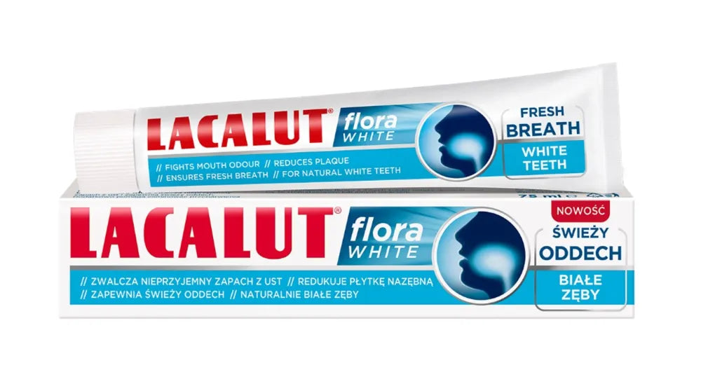 LACALUT Flora White Dantų pasta 75 ml - Kosmetika