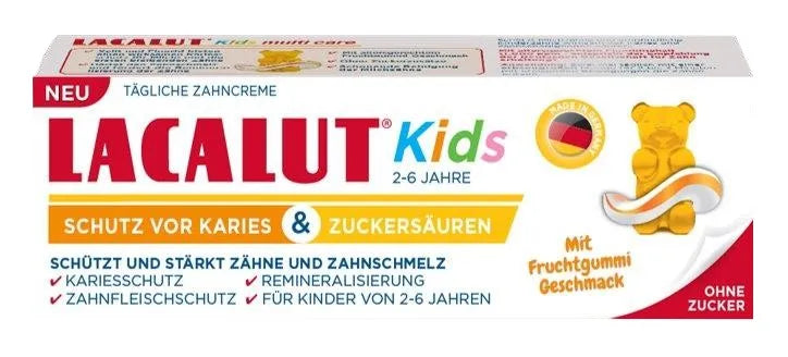 LACALUT Kids Dantų pasta vaikams nuo 2 iki 6 metų 55ml - Kosmetika