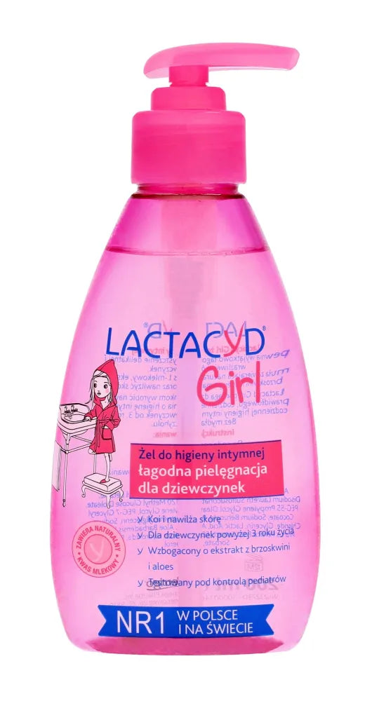 LACTACYD Mergaičių intymios higienos gelis mergaitėms 200 ml (09.2025) - Kosmetika