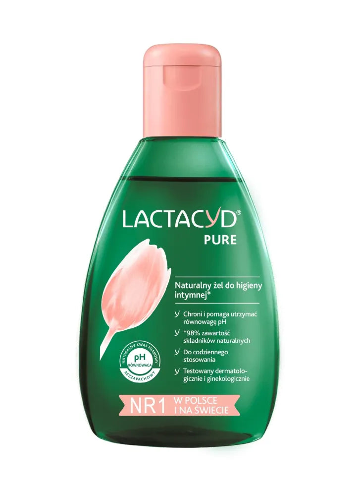 Lactacyd Pure Natural Intimate Hygiene Gel 200ml intymiai higienai - Kosmetika