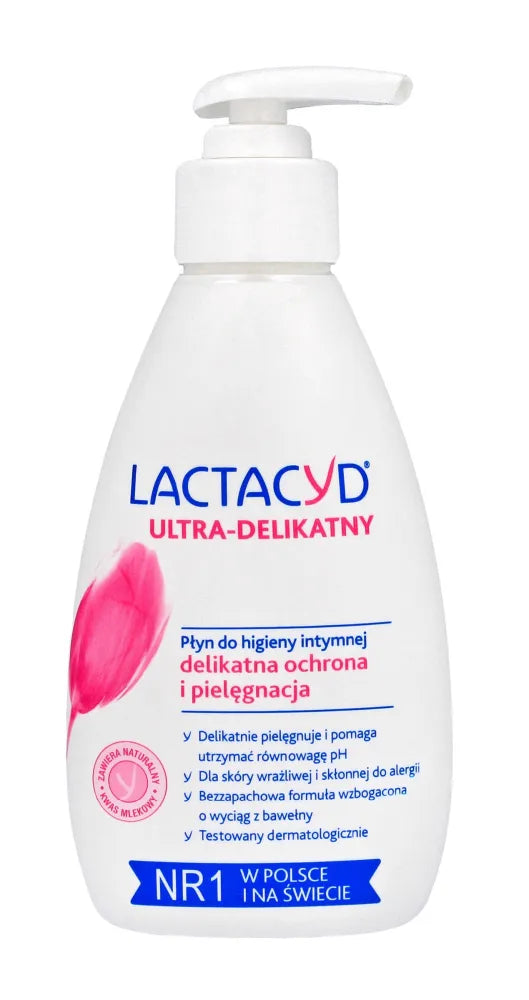 LACTACYD Ultra-delicate Intimate Hygiene Emulsija su pompa 200 ml (12.2025) - Kosmetika