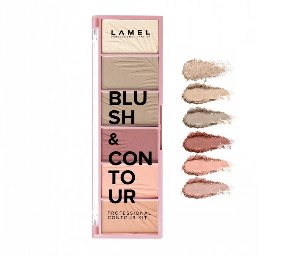 LAMEL Basic Face Contouring Palette Skaistalai ir Kontūras 16g - Kosmetika