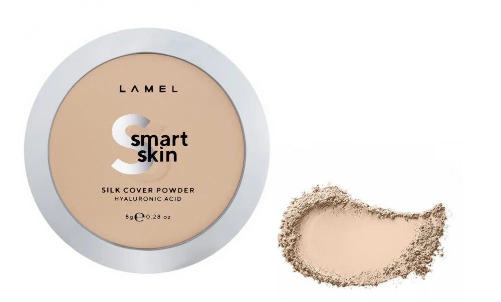 LAMEL Smart Skin Compact Powder for Face Silk Cover No. 403 8g veido pudra suteikianti šilkinį efektą. - Kosmetika