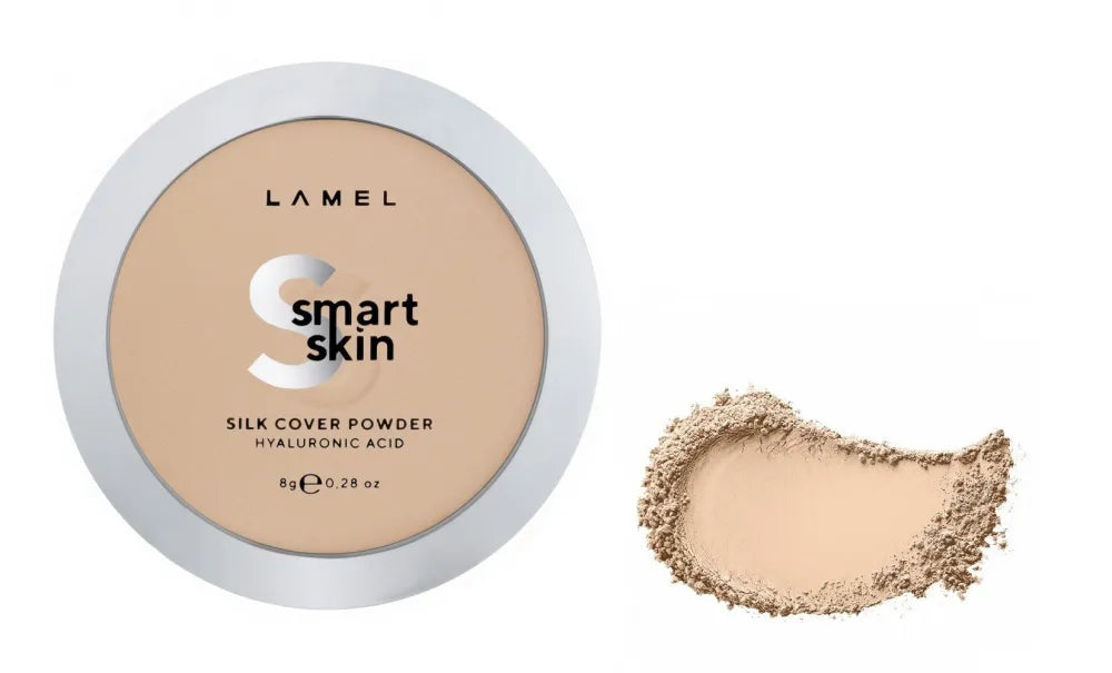LAMEL Smart Skin Compact Powder for Face Silk Cover No. 404 8g veido pudra suteikianti šilkinį efektą. - Kosmetika