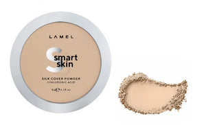 LAMEL Smart Skin Compact Powder for Face Silk Cover No. 404 8g veido pudra suteikianti šilkinį efektą. - Kosmetika