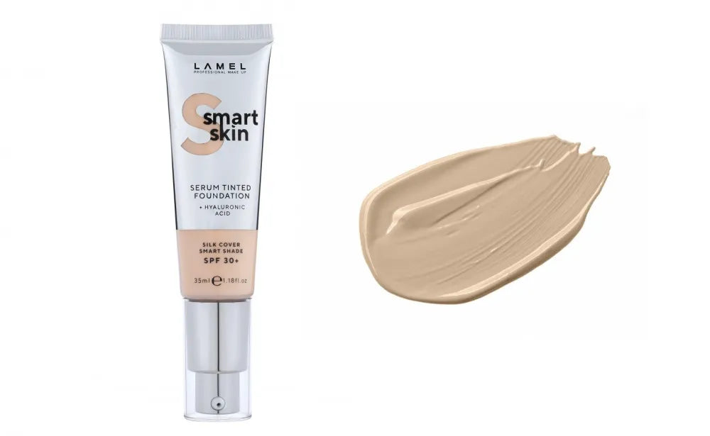 LAMEL Smart Skin Serum Tinted Foundation Drėkinamoji pudra su hialurono rūgštimi Nr. 403 Ivory 35ml - Kosmetika