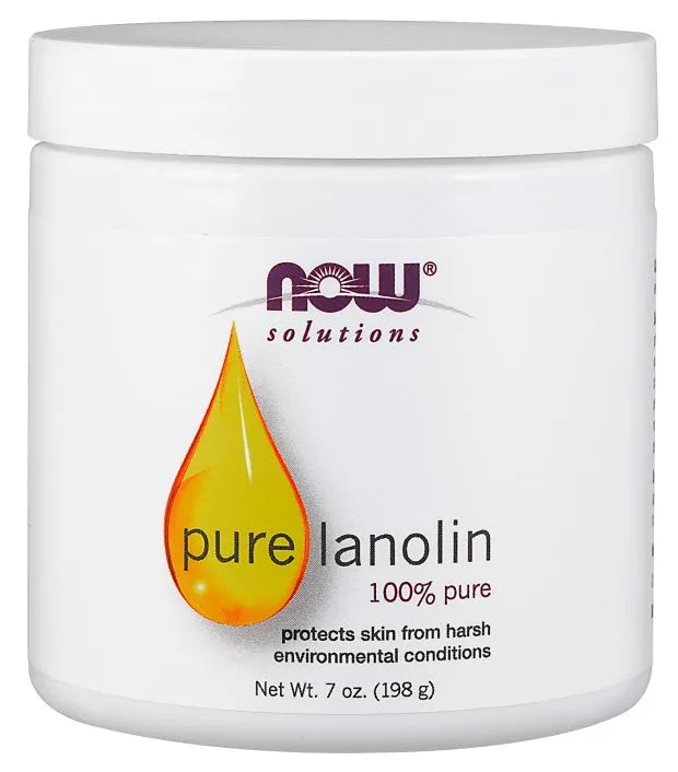 Lanolin 100% Pure - 198g - NOW Foods - Papildai