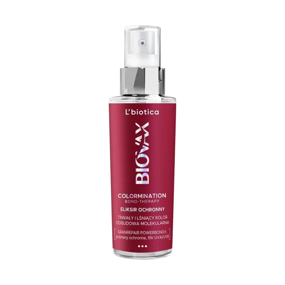 L’BIOTICA Biovax Colormination Bond Therapy Protective elixir for colored hair 100 ml - Kosmetika