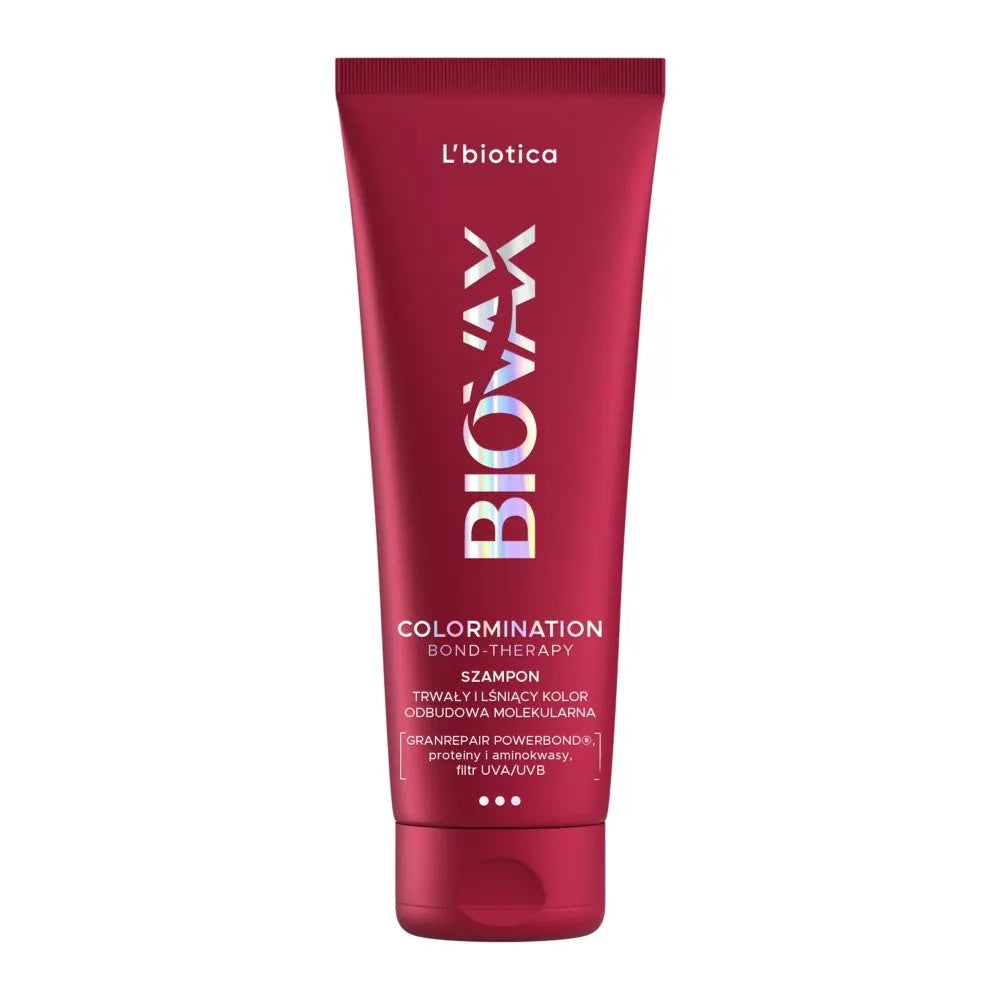 L’BIOTICA Biovax Colormination Bond Therapy Reconstructing shampoo for colored hair 200 ml - Kosmetika