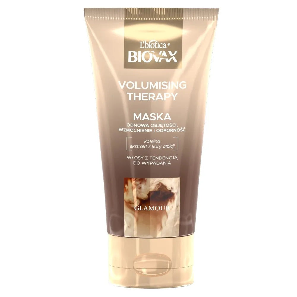 L’BIOTICA Biovax Glamour Volumizing Therapy Mask - plaukams linkusiems į slinkimą 150ml - Kosmetika