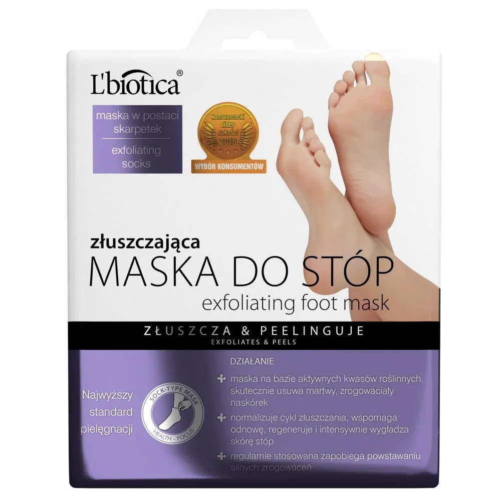 L’BIOTICA FOOT kaukė ŠVEIČIAMIEJI kojinės 40ml - Kosmetika