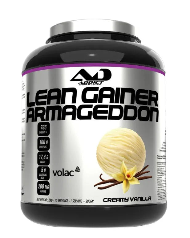 Lean Gainer Armageddon Creamy Vanilla - 2000g - Addict Sport Nutrition - Sporto papildai