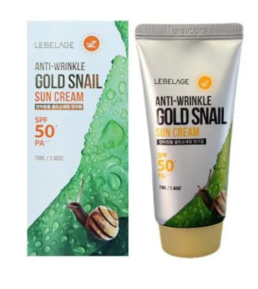LEBELAGE Anti-wrinkle Face Cream SPF 50+ - Sraigė 70 ml - Kosmetika