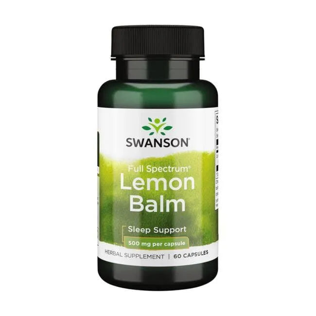 Lemon Balm - Melisa - 500 mg - N60 - Swanson - Papildai
