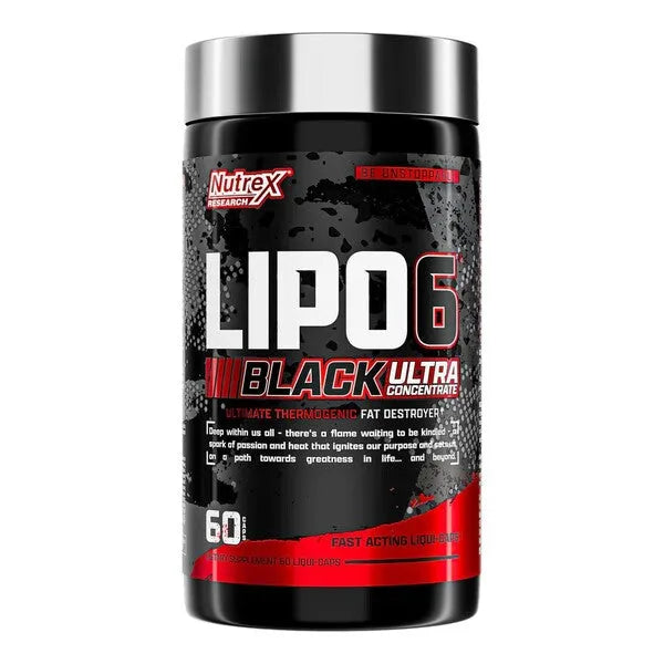 Lipo-6 Black Ultra Concentrate - 60 caps - Nutrex - Sporto papildai