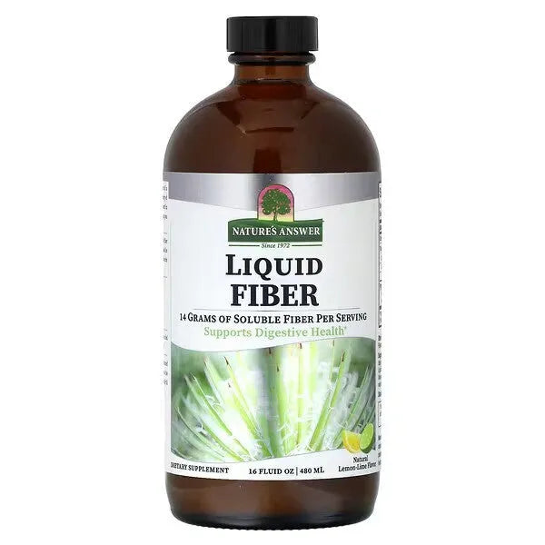Liquid Fiber Lemon-Lime - 480 ml - Nature’s Answer - Papildai