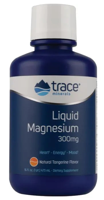 Liquid Magnesium 300mg - 473 ml - Trace Minerals - Papildai