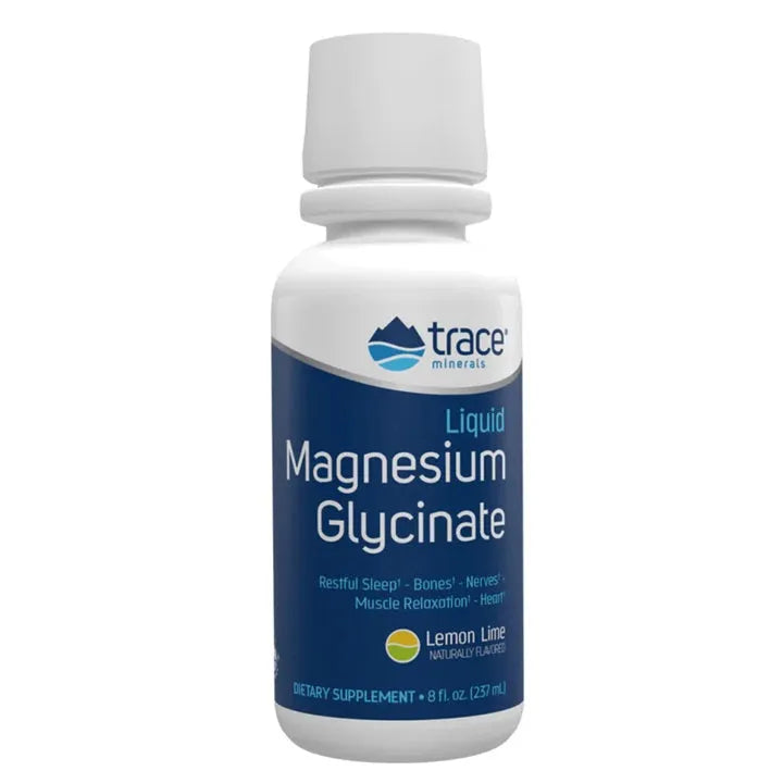 Liquid Magnesium Glycinate Lemon Lime - 237 ml. - Trace Minerals - Papildai