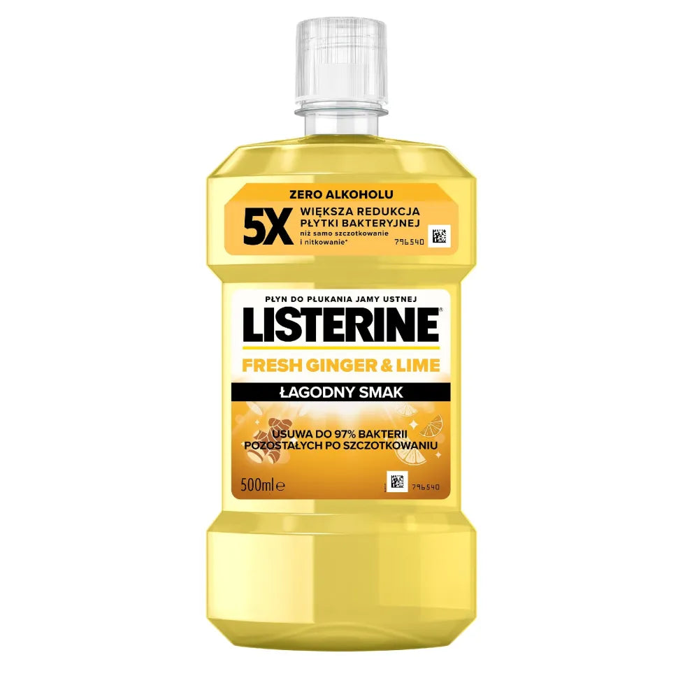 LISTERINE Burnos skalavimo skystis Imbieras ir Limeta 500 ml - Kosmetika