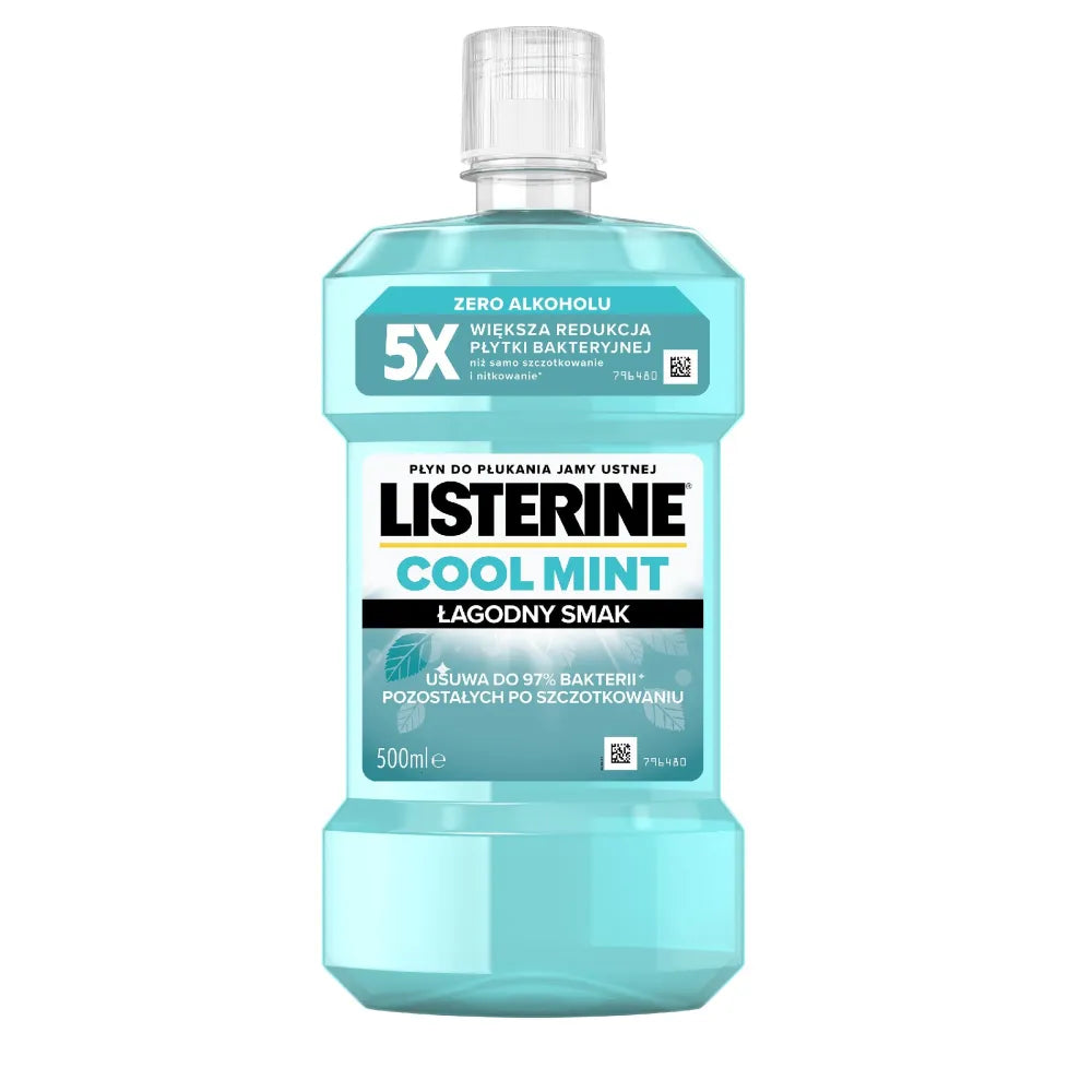LISTERINE Burnos skalavimo skystis Šaltas Mėtos - Švelnus Skonis 500 ml - Kosmetika