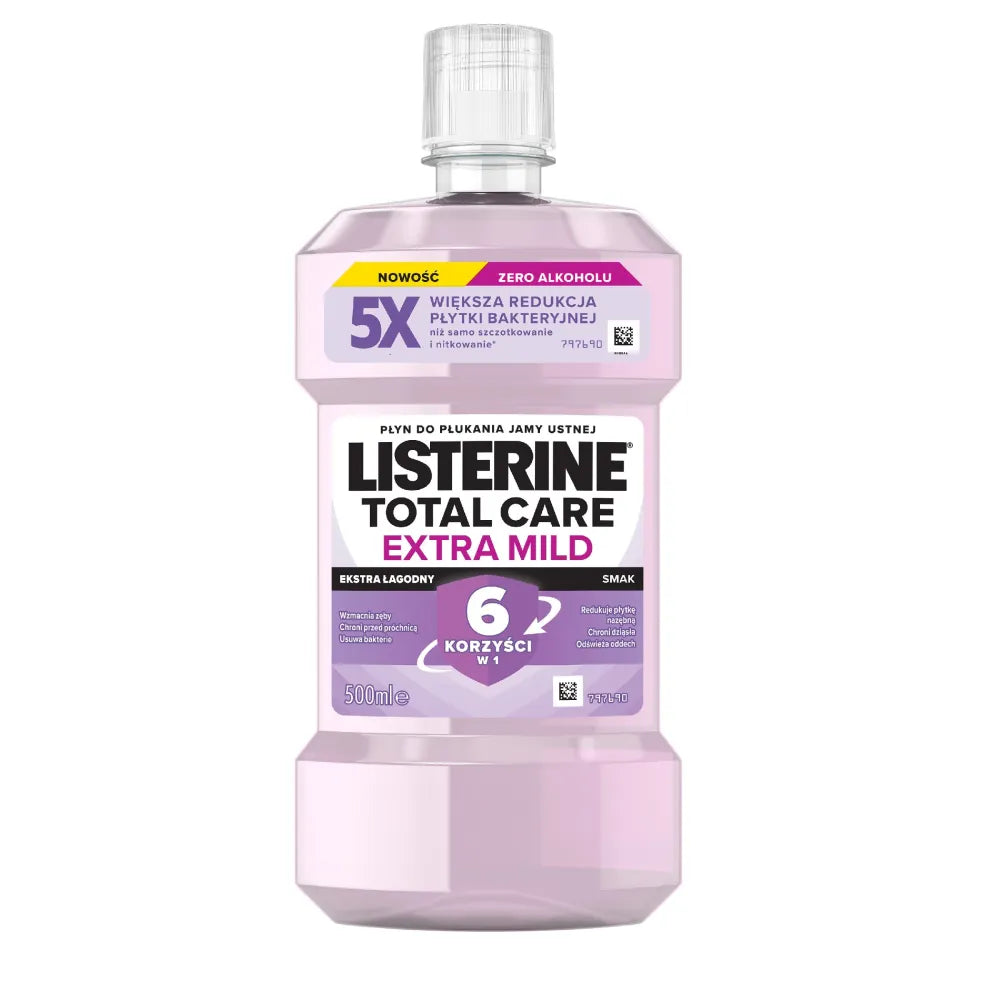LISTERINE Total Care mouthwash - Extra Mild (mild taste) 500 ml. - Higiena