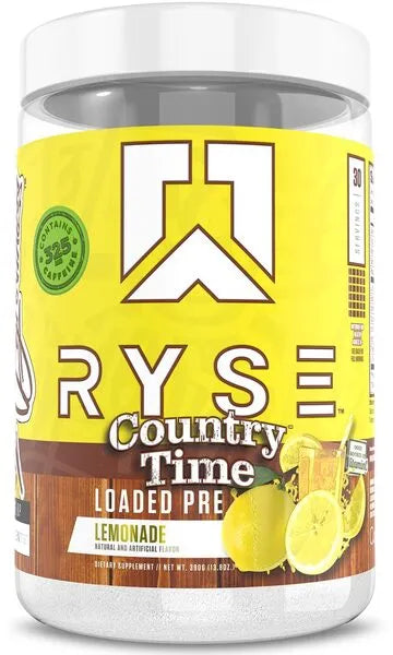 Loaded Pre Country Time Lemonade - 390g - RYSE - Sporto papildai