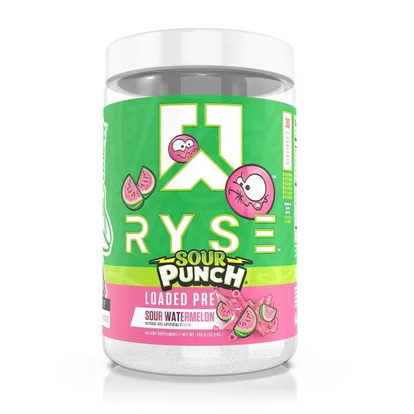 Loaded Pre Sour Punch Watermelon - 435g - RYSE - Sporto papildai