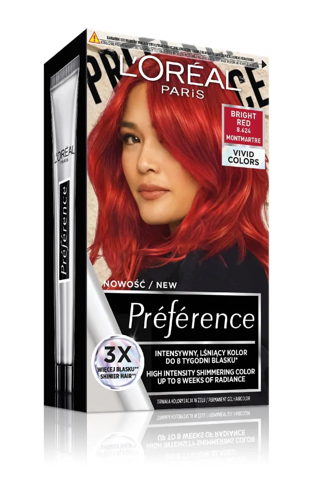 LORAL PREFERENCE VIVIDS 8.624 Ryškiai raudona& - Kosmetika