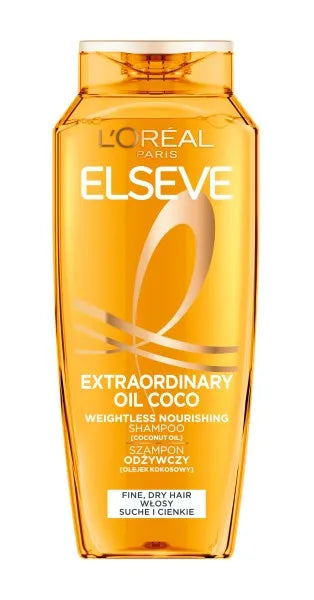 LOREAL ELSEVE Magical Power of Oils Light nourishing shampoo for normal or dry hair Coconut 400 ml - Kosmetika