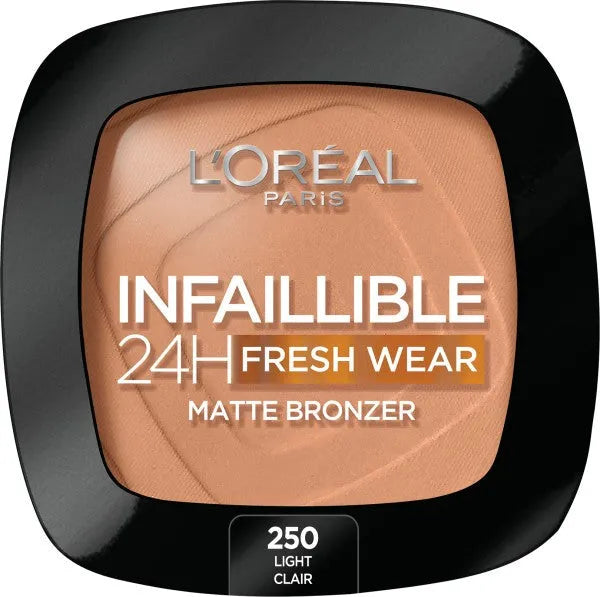 LOREAL Infaillible 24H Fresh Wear Veido bronzantas Matinis Nr. 250 Šviesus 9g - Kosmetika