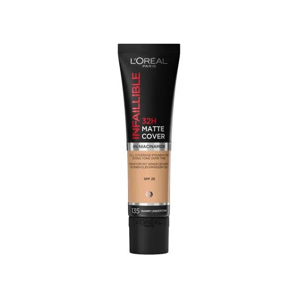 Loreal Infallible 24H Matte Cover Foundation Nr. 135 Radiant Vanilla 30ml - Kosmetika