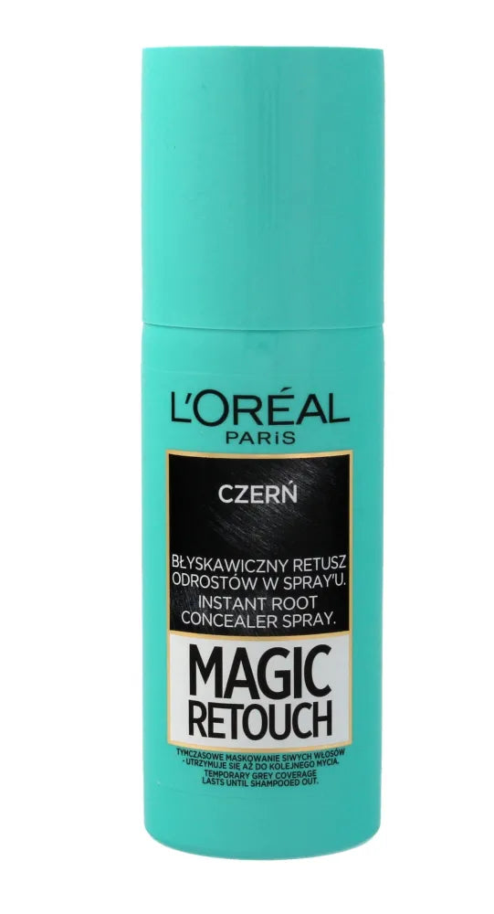 Loreal Magic Retouch Purškiklis šaknų korekcijai Nr. 1 Juodas 75ml - Kosmetika