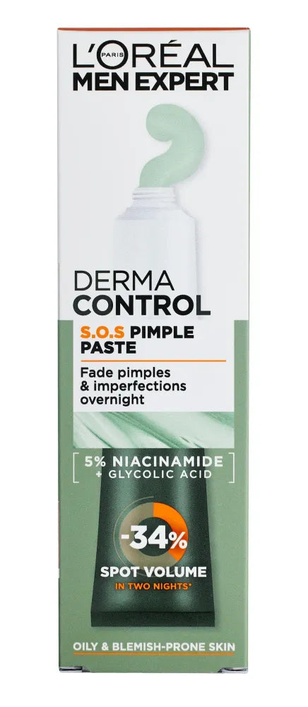 LOREAL Men Expert Derma Control S.O.S Pimple Paste Spot Treatment 45 ml. - Kosmetika