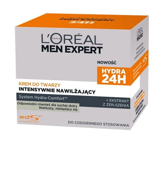 Loreal Men Expert Hydra 24h Intensyviai drėkinantis kremas 50ml - Kosmetika