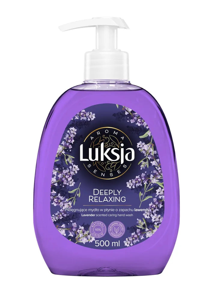 LUKSJA Aroma Senses Deeply Relaxing Lavender-scented nourishing liquid soap 500 ml - Higiena