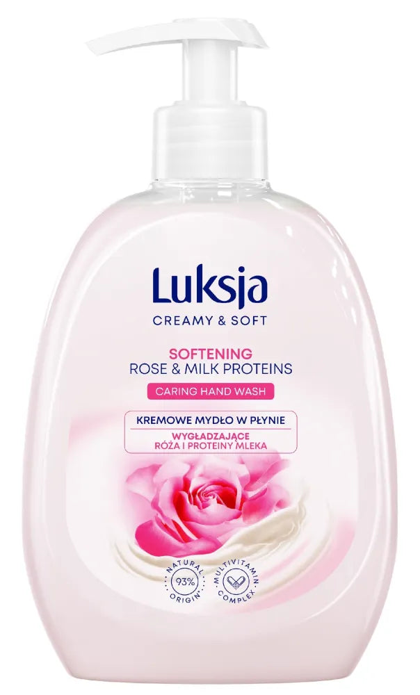 Luksja Creamy & Soft Smoothing Liquid Soap Rožė ir Pieno Baltymai 500ml - Kosmetika