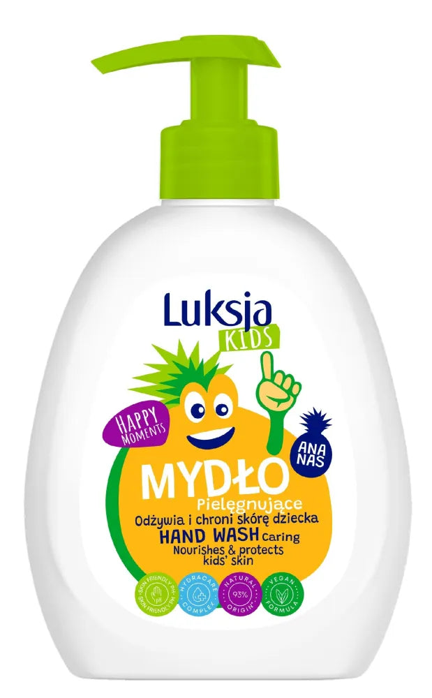 Luksja Kids drėkinantis skystas muilas vaikams - Ananasų 300ml - Kosmetika