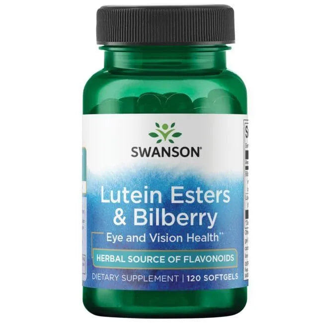 Lutein Esters & Bilberry - Liuteino esteriai ir mėlynės - N120 - Swanson - Papildai