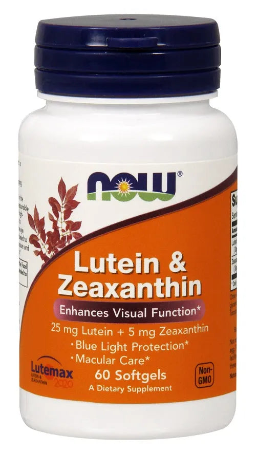 Lutein & Zeaxanthin - 60 softgels - NOW Foods - Papildai