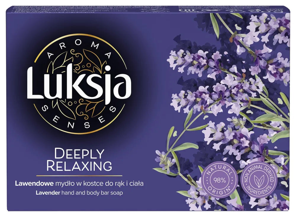 LUXIA Aroma Senses Deeply Relaxing Lavender hand and body bar soap 90 g - Higiena