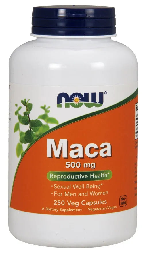 Maca 500mg - 250 vcaps - NOW Foods - Papildai