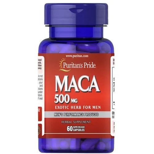 Maca 500mg - 60 caps - Puritan’s Pride - Papildai