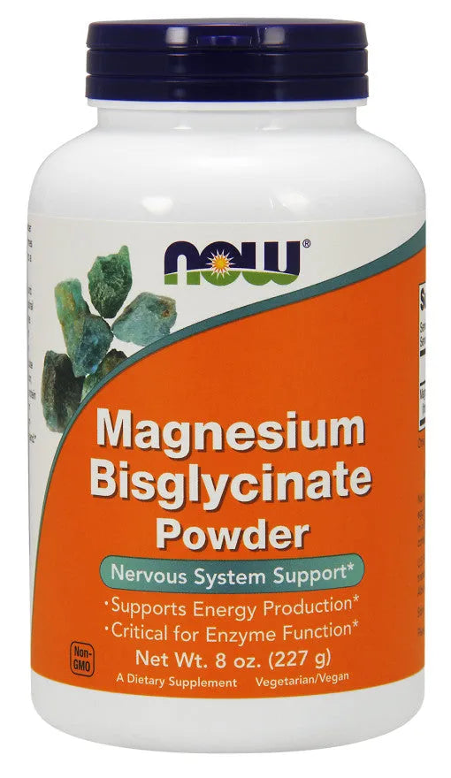 Magnesium Bisglycinate Powder - 227g - NOW Foods - Papildai