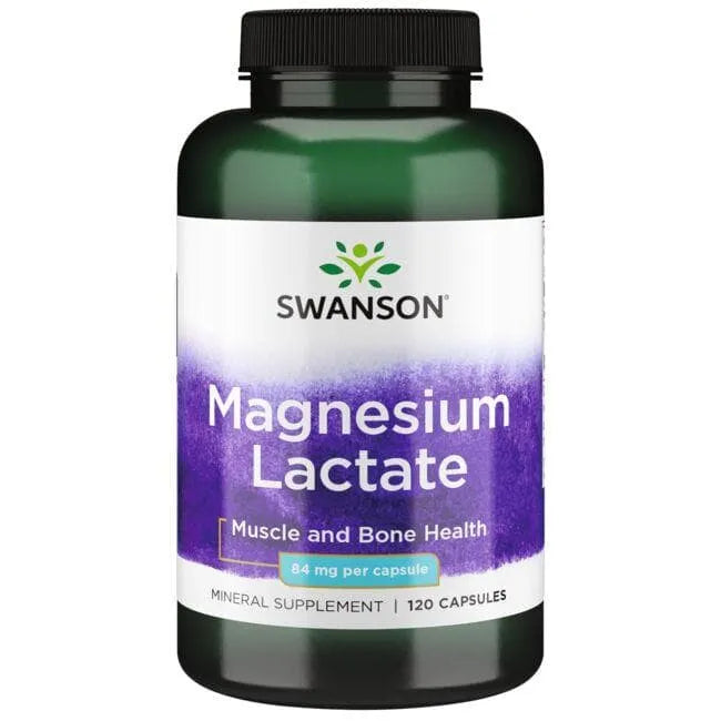 Magnesium Lactate - Magnio laktatas - 84 mg - N120 - Swanson - Papildai