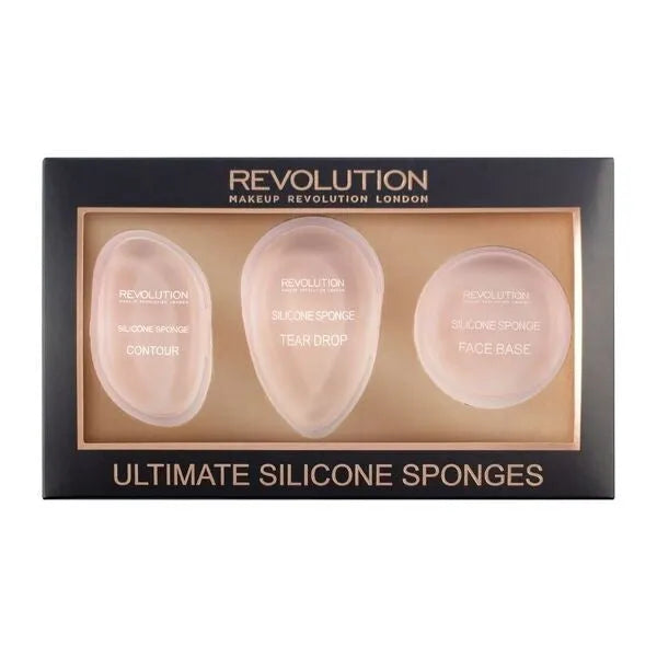 Makeup Revolution Applicators Silikoniniai kempinėlės - Rinkinys Ultimate Silikoninių kempinėlių - 3 vnt. - Kosmetika
