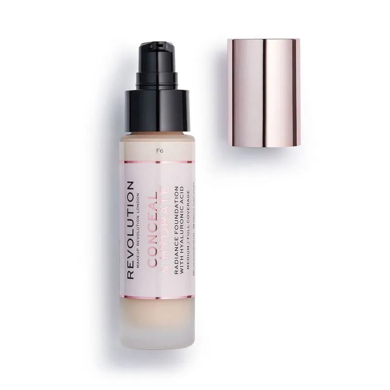 Makeup Revolution Conceal & Hydrate Foundation Drėkinamoji Fondas Nr. F6 23ml - Kosmetika