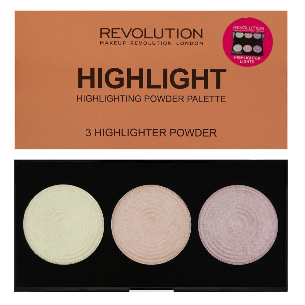 Makeup Revolution Highlighter Palette Švytintys skaistalai 15g - Kosmetika