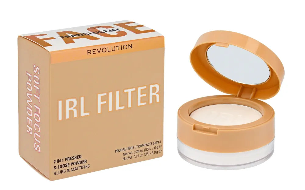 Makeup Revolution IRL Filter Face Powder 2in1 Soft Focus - skaidrus 1vnt - Kosmetika